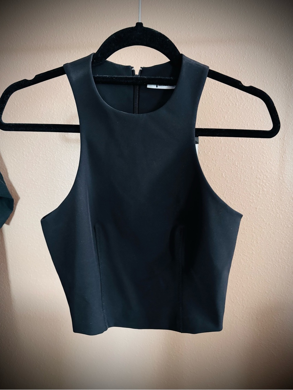Black Sleeveless Crop Top - Women's Tank